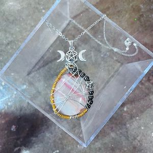 Lace Agate Goddess Necklace